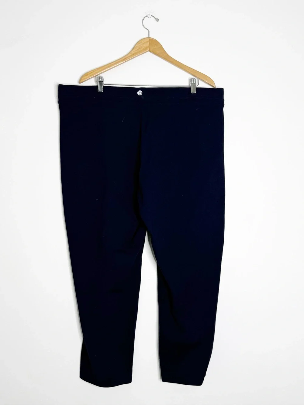 T by Talbots Straight Leg Knit Pants 3XP Navy Pull On NWT Petite Plus